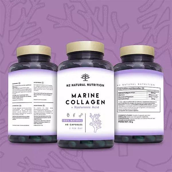 N2 Natural Nutrition Colágeno Marinho 60 cápsulas