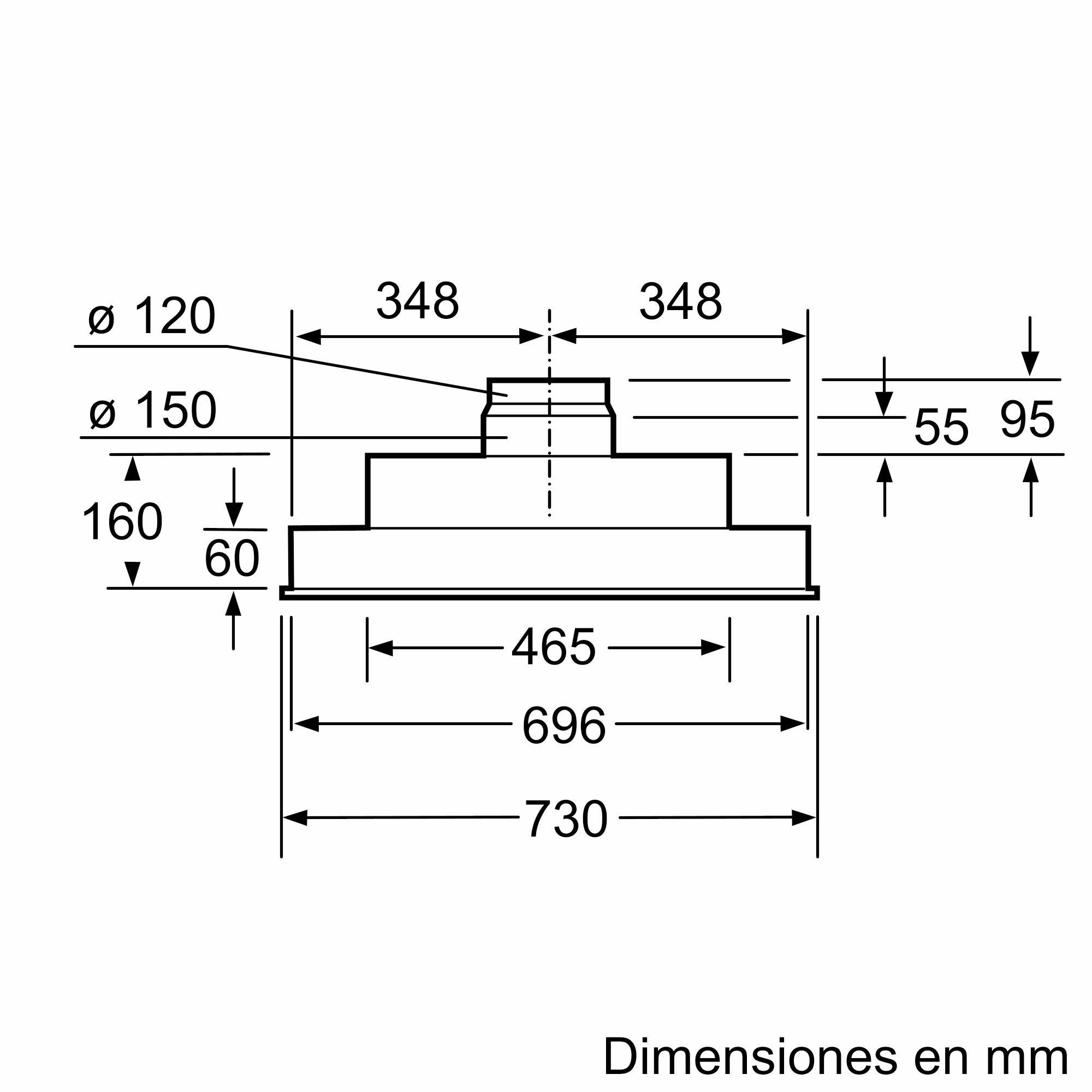 Módulo de integração Série 4 75 cm Prata DHL755BL