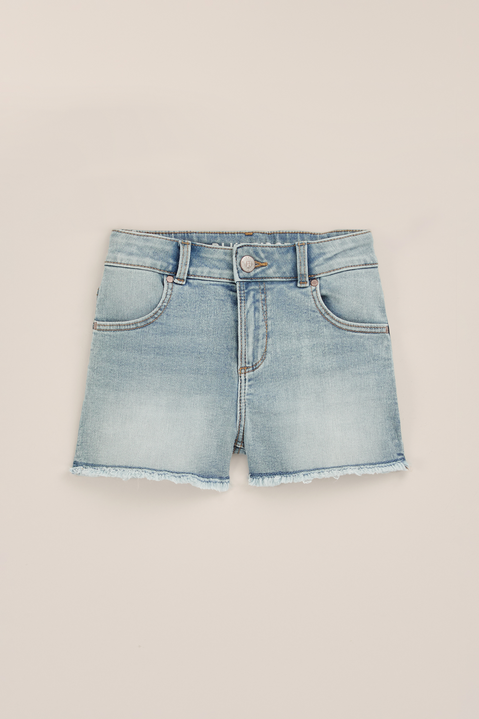 Meisjes slim fit denimshort Blue Ridge Lichtblauw