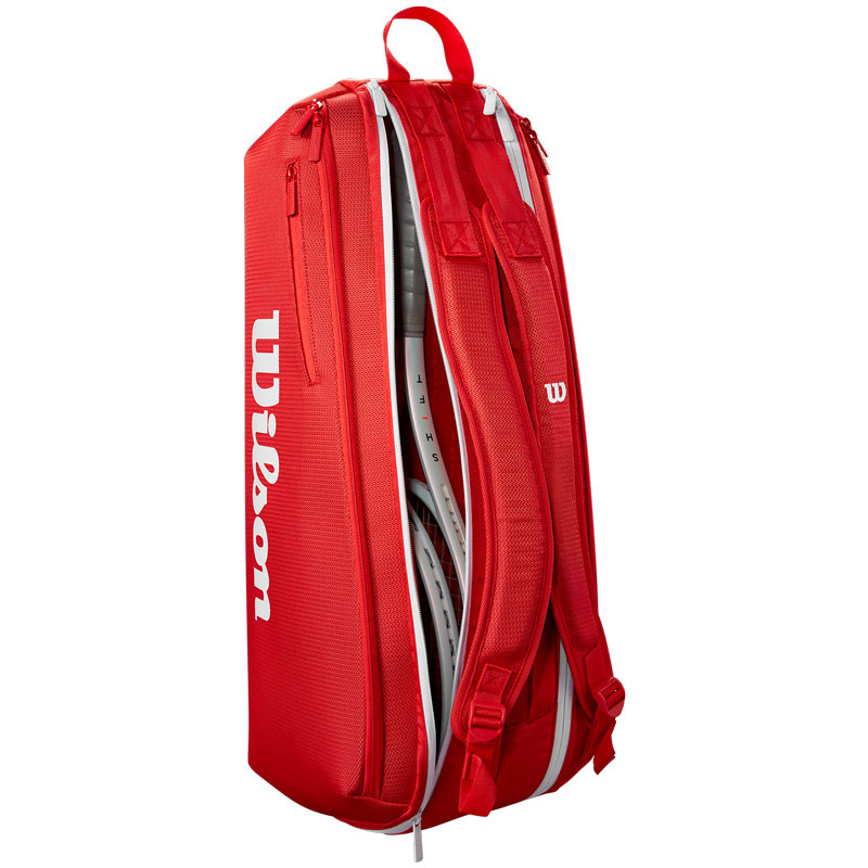 Sac de tennis Wilson 6 pack Super Tour rouge