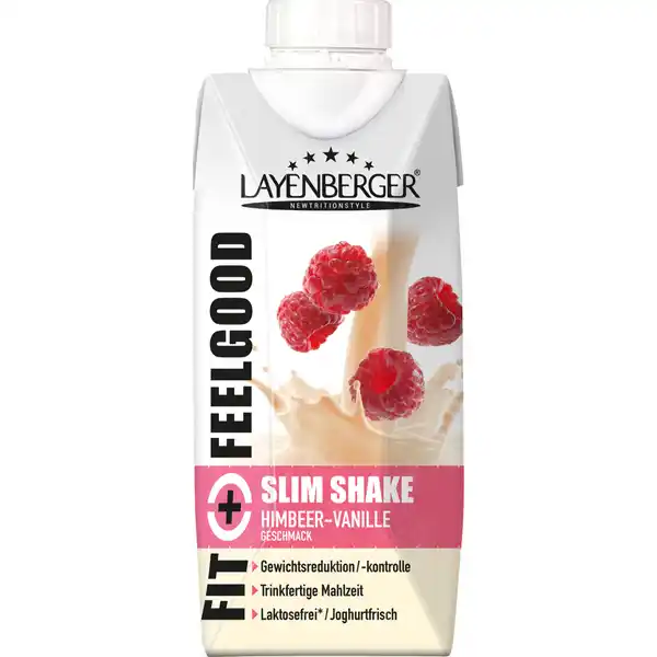 Fit+Feelgood Slim Shake Himbeer-Vanille Geschmack