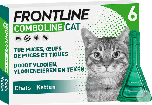 Frontline Combo Line Puces et Tiques Chat 6 Pipettes