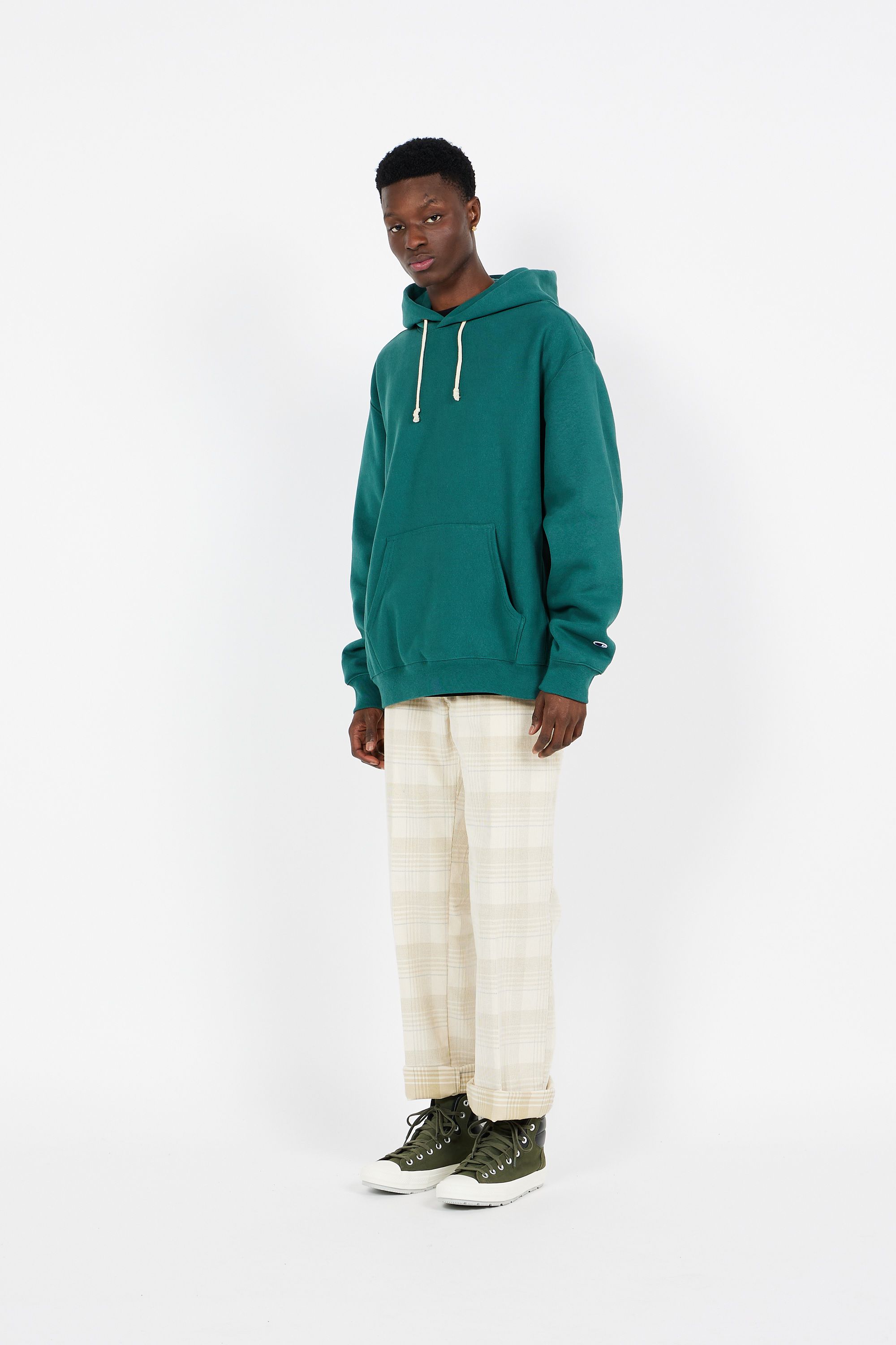 CHAMPION Hoodie Hooded Sweatshirt Vert