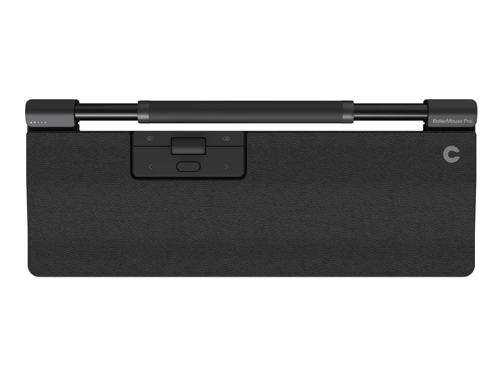 Contour RollerMouse Pro - Centreret mus - ergonomisk - med almindelig håndledsstøtte og vegansk læder - 6 knapper - trådløs, kablet - Bluetooth, USB