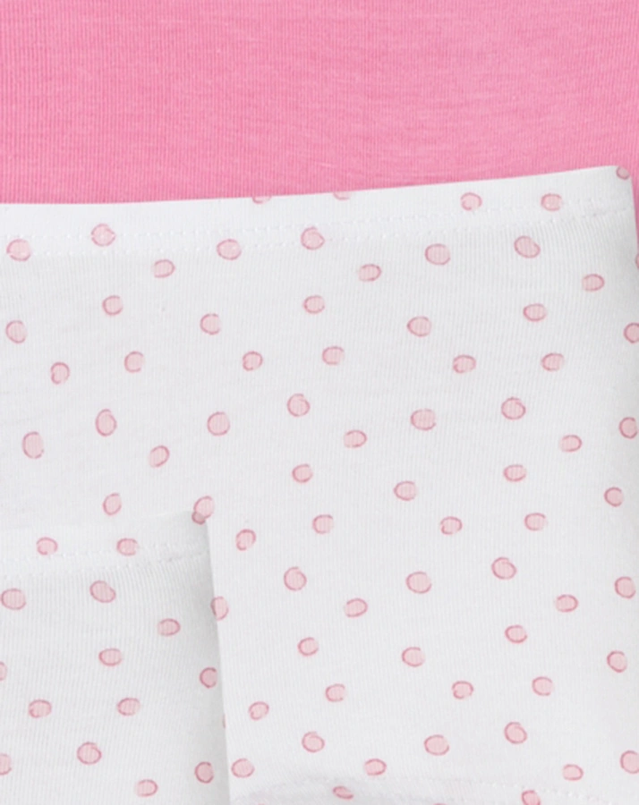 Panty FINE DOTTY 3er-Pack in rosa/weiß
