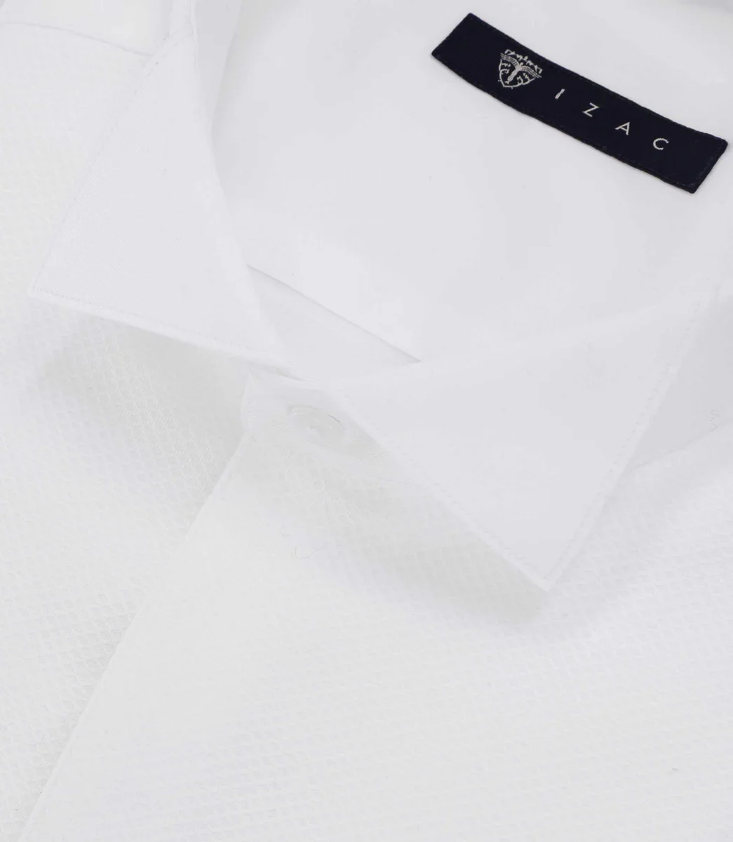Chemise cérémonie col cassé blanche