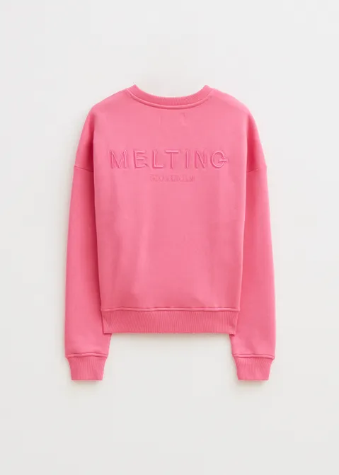 Sweater met merk print roze (ROS.HOT)
