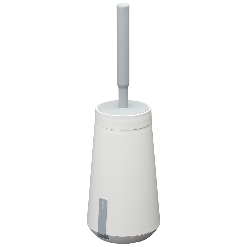 Tiger Tess toiletborstelhouder met Swoop borstel flexibel wit/lichtgrijs