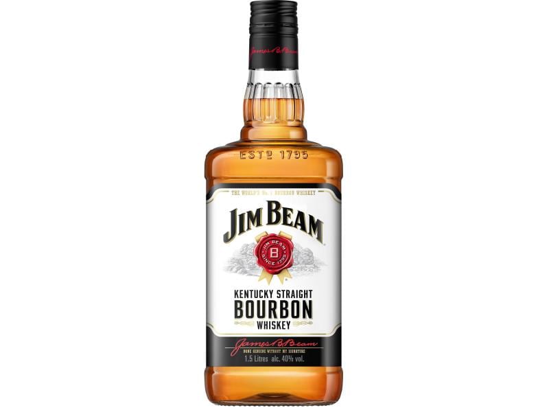 Jim Beam Whiskey White Label 1.5 l Amerikanischer Straight Bourbon Whisky