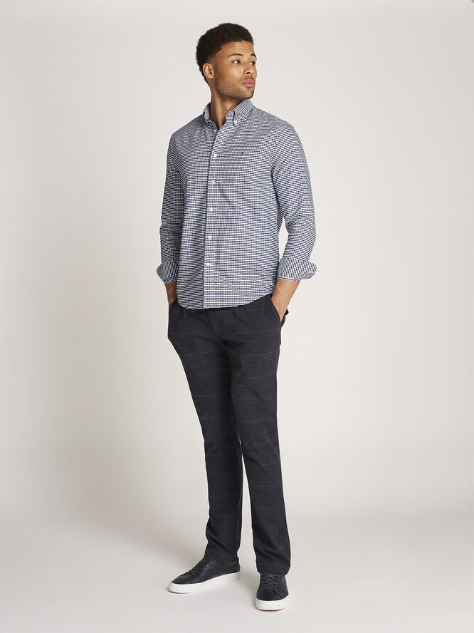 Tommy Hilfiger HERITAGE OXFORD GINGHAM RF SHIRT Desert sky / check