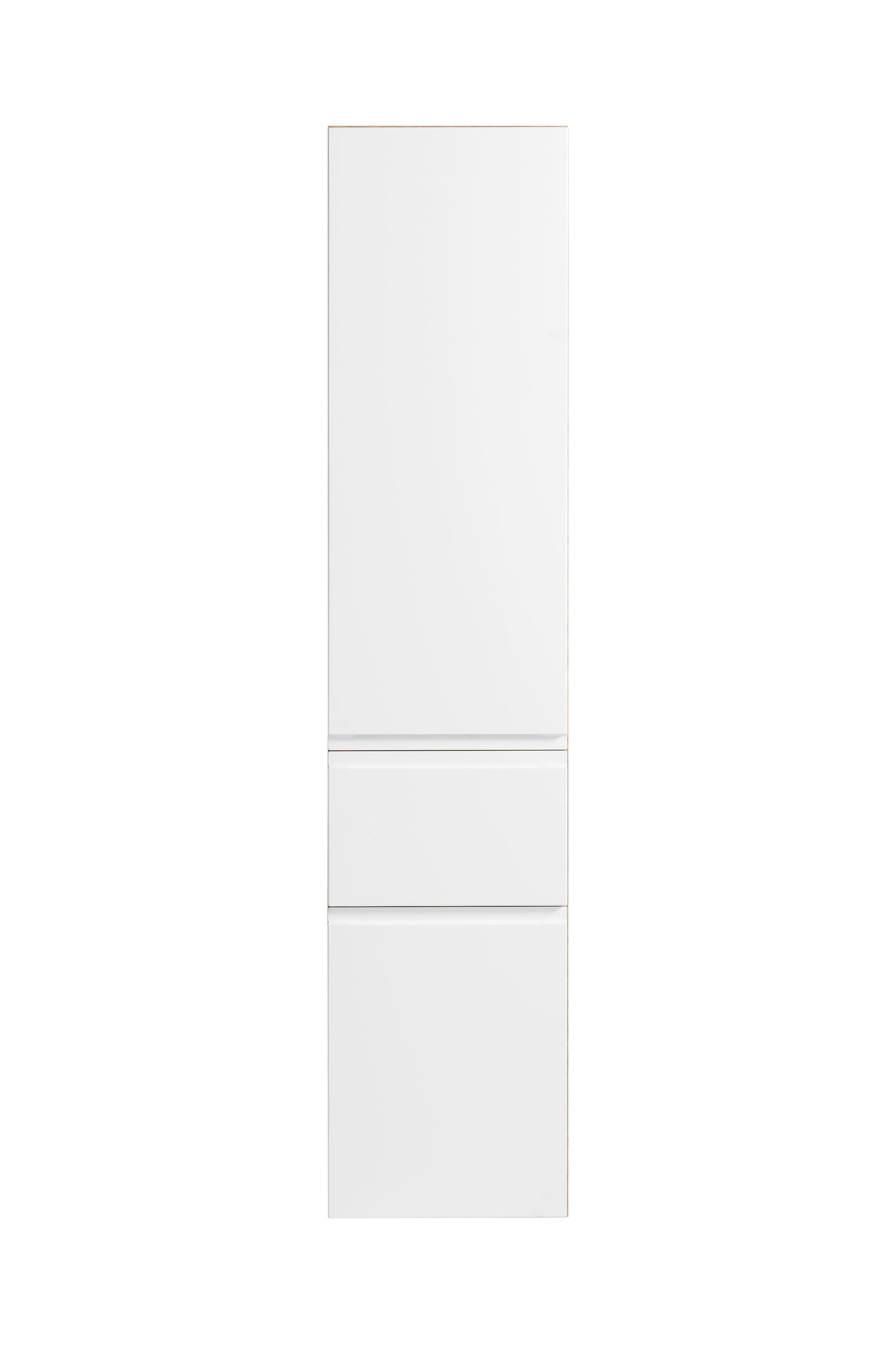 Seitenschrank Gent weiß/braun B/H/T 40x180x35 cm