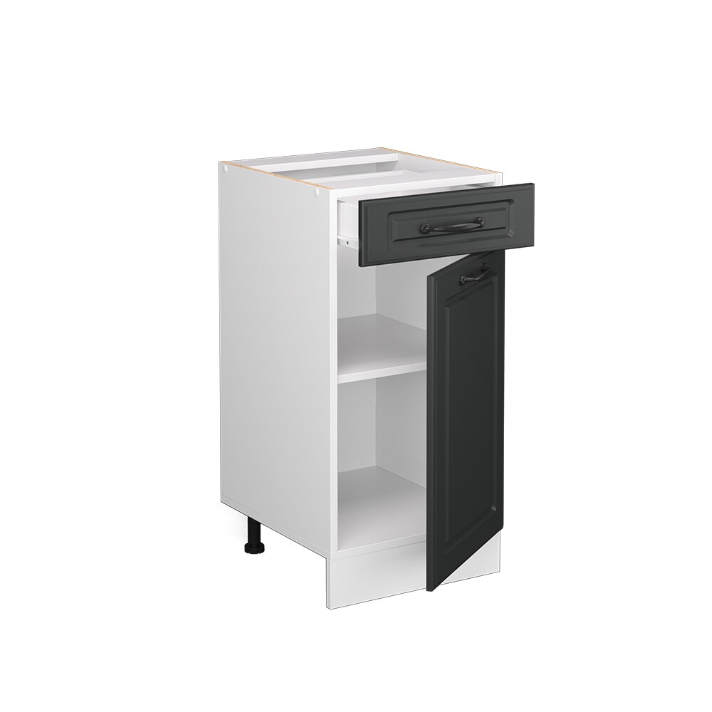 Vicco Schubunterschrank Küchenschrank Küchenzeile Landhaus R-Line 40 cm Weiß-Anthrazit