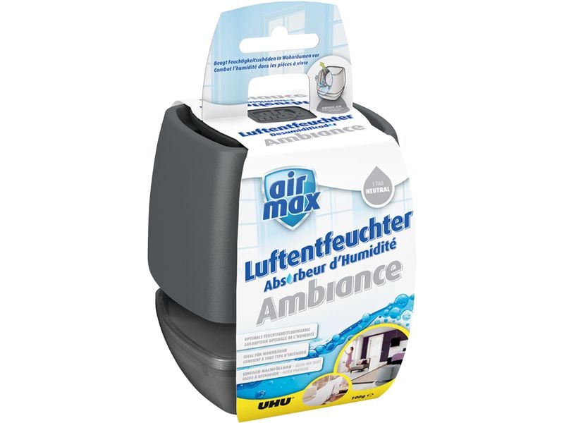 UHU Entfeuchter Airmax 100 g, Anthrazit Luftentfeuchter