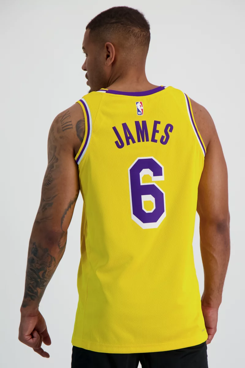 Nike Los Angeles Lakers Icon Edition LeBron James Herren Basketballtrikot