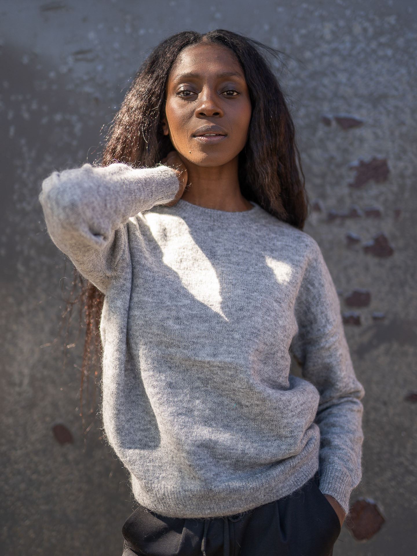Femme Mohair O-Neck Pullover