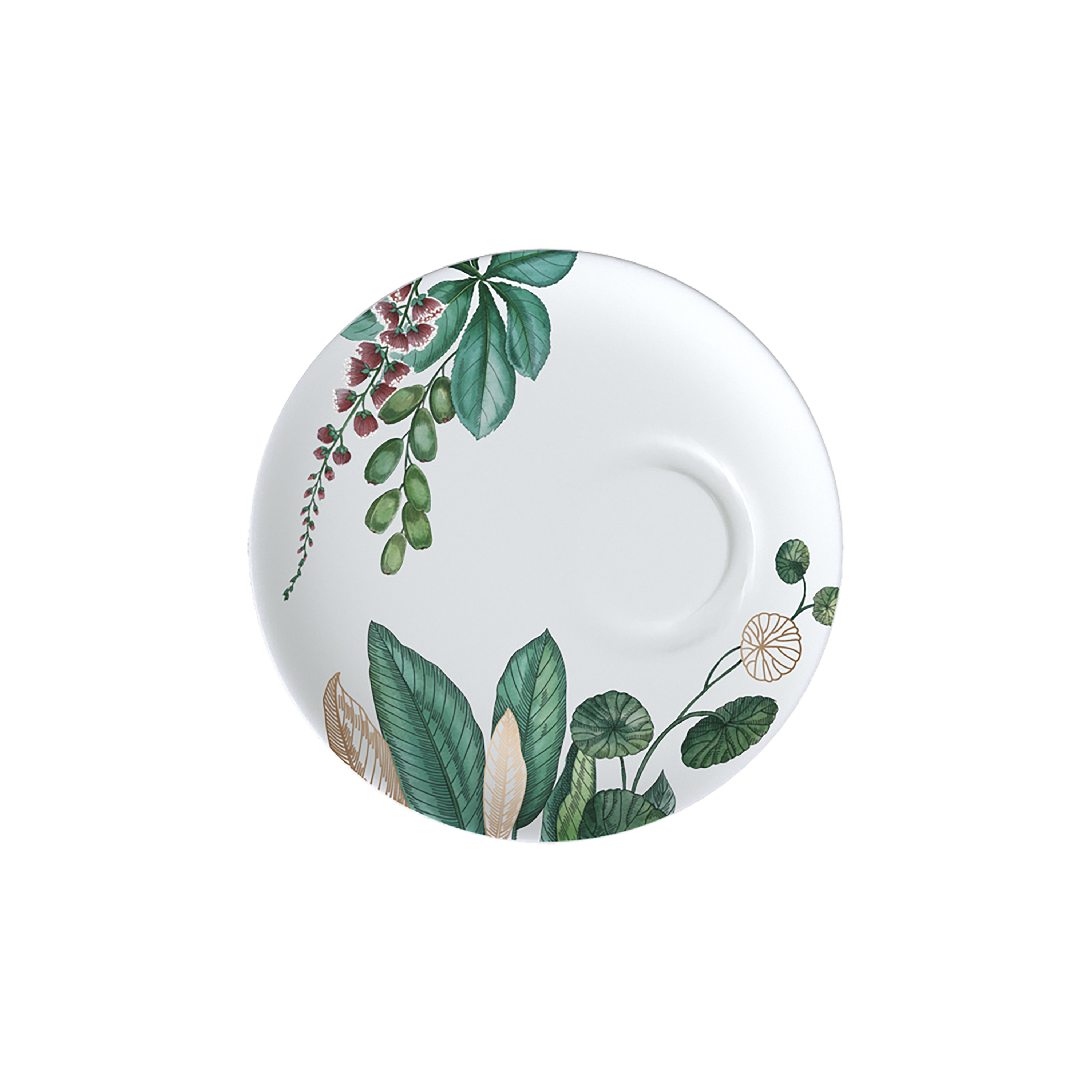 Avarua Espresso cup saucer Multi-colored, 5.6'', Premium Bone Porcelain