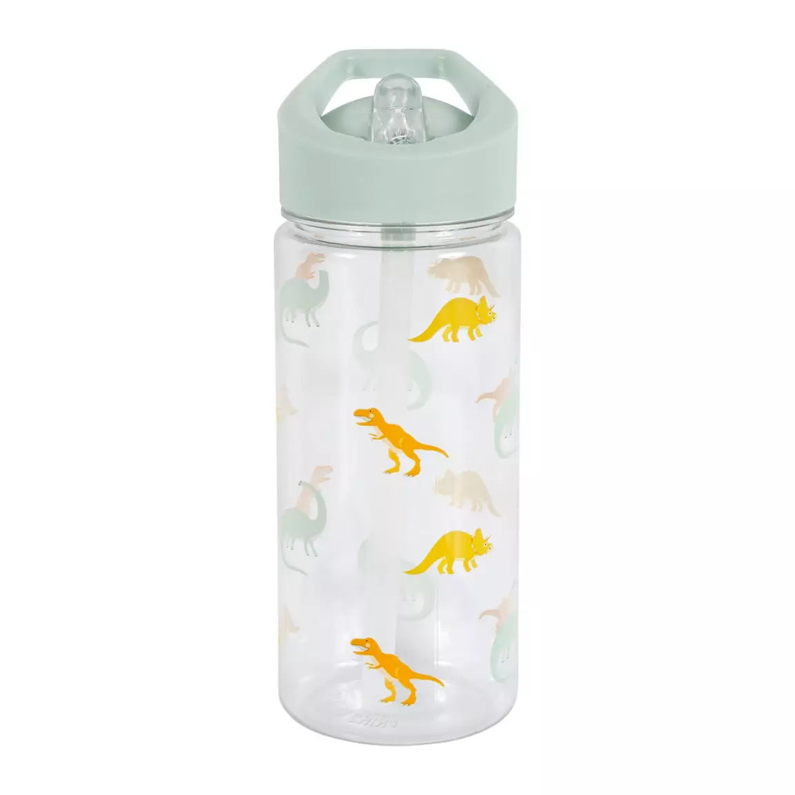 Gourde enfant plastique (17,5 cm) Dino Verte