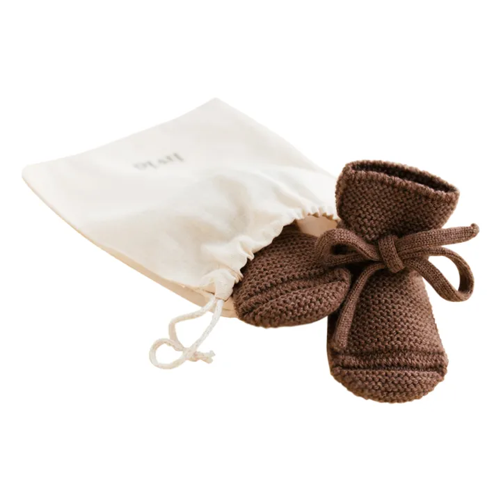 Hvid Chaussons Laine Mérinos | Chocolat