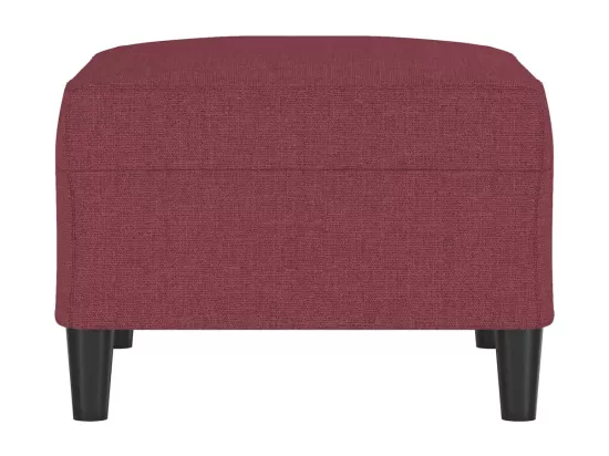 Repose-pied Rouge bordeaux 70x55x41 cm Tissu