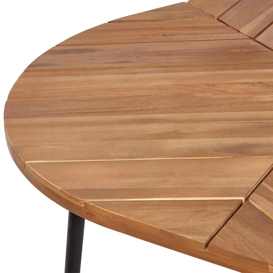 VARENNA - Tuintafel - Lichtbruin - 110 cm - Acaciahout