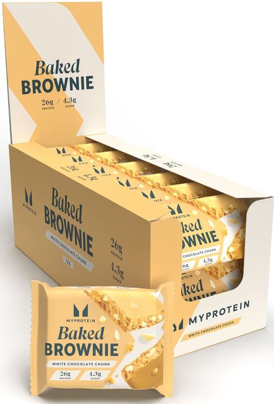 Baked Brownie - 12 x 75g - Witte Chocolade Brok