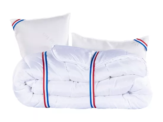 Matelas 180x200 cm, Purlux, 26cm latex + 2 Oreillers + Couette
