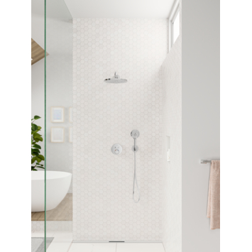 Hansgrohe douchekop Raindance handdouche 3 standen ø 12 cm chroom
