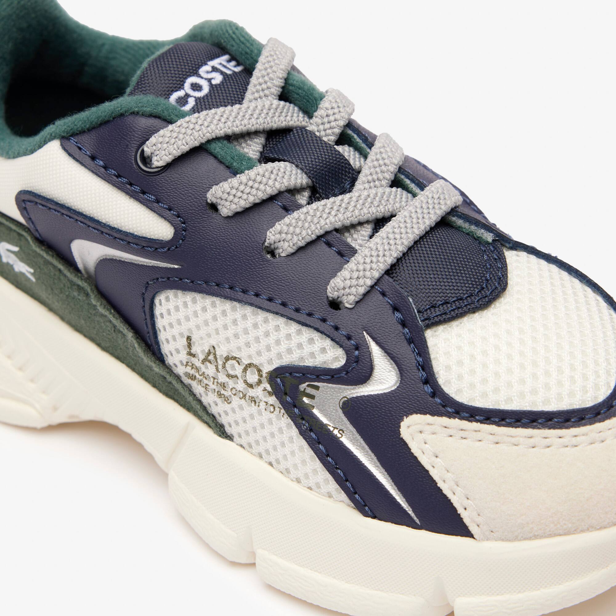 Sneakers L003 Neo bébé en textile Chaussures - Blanc - Lacoste - Enfant