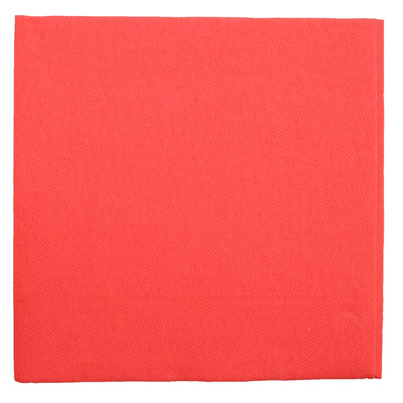 40 serviettes rouges