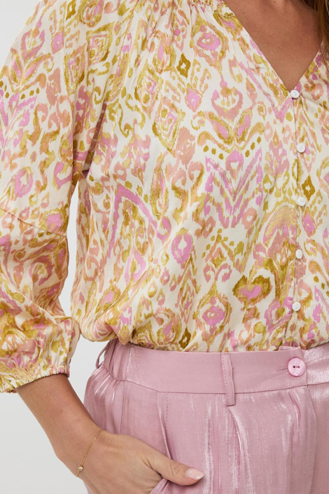 EsQualo multi color dames blouse