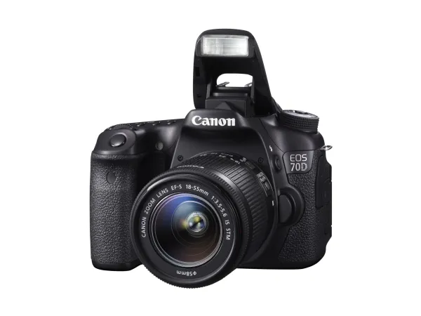 Canon EOS 70D - Digitalkamera - SLR - 20.2 MP - APS-C - 1080p - 3x optisk zoom EF-S 18-55 mm IS STM objektiv - Wireless LAN