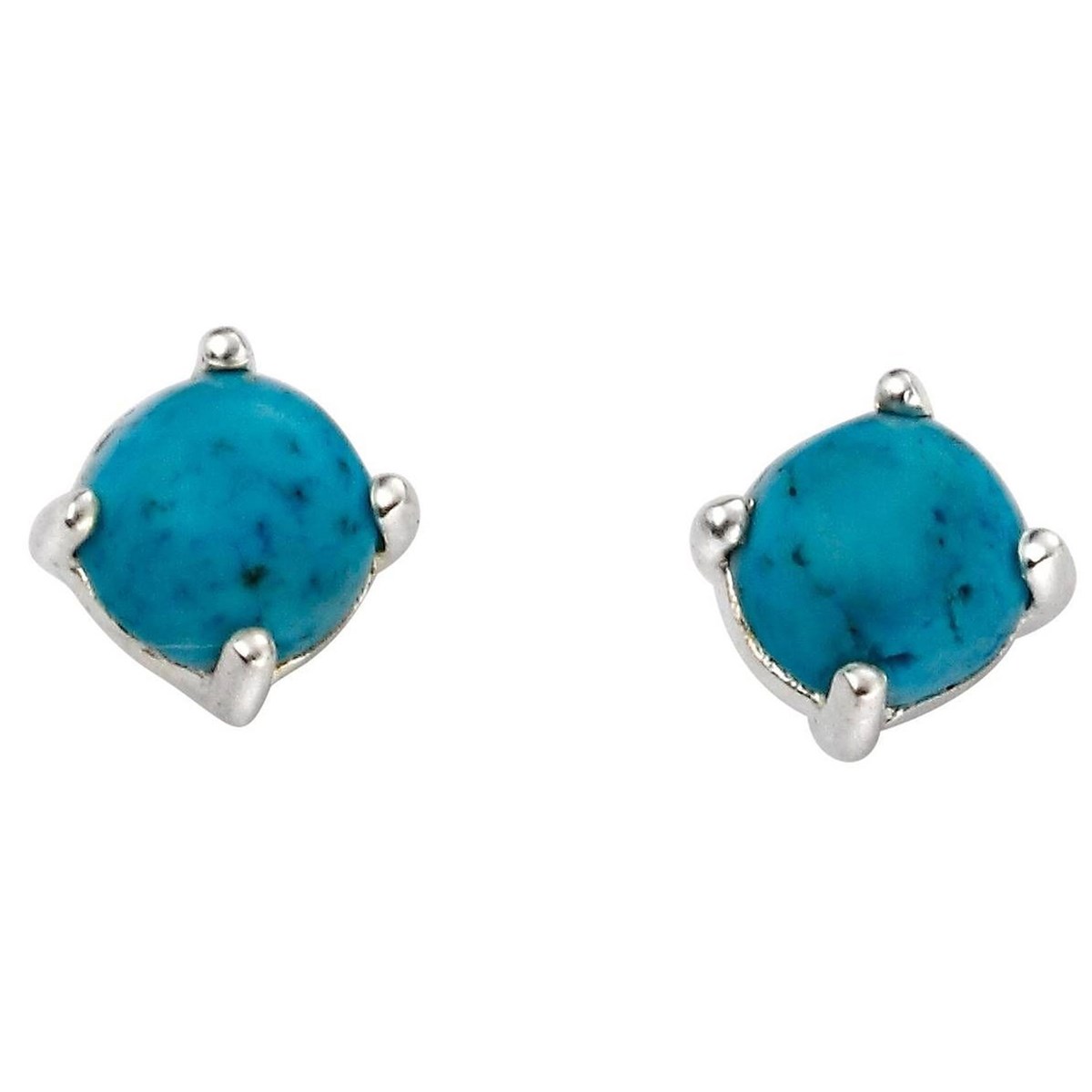 Boucle d'oreille turquoise en argent 925/1000