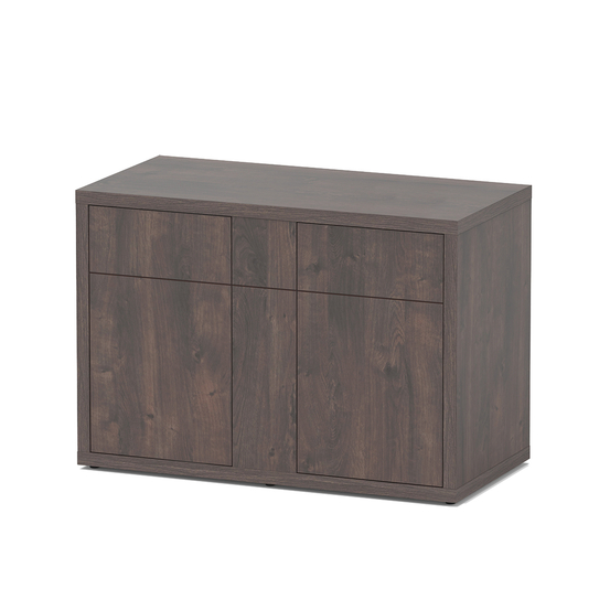 Meuble d'aquarium 2 portes Sublime Chêne Sauvage Brun L120xP60xH83cm