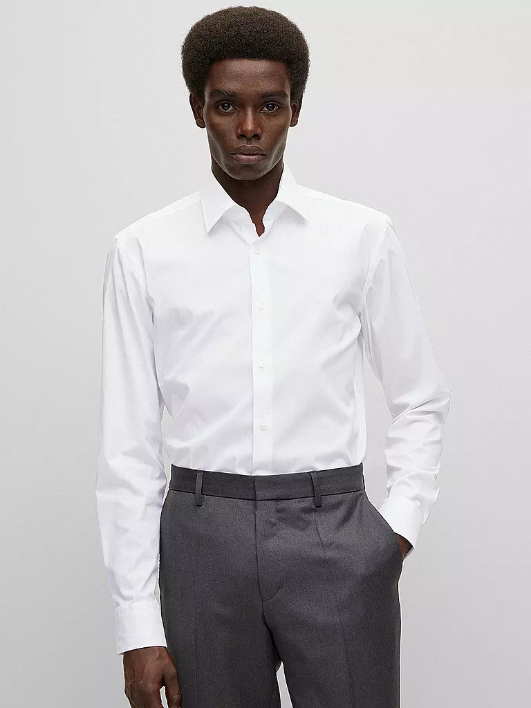 BOSS Hemd Slim Fit Hank weiss