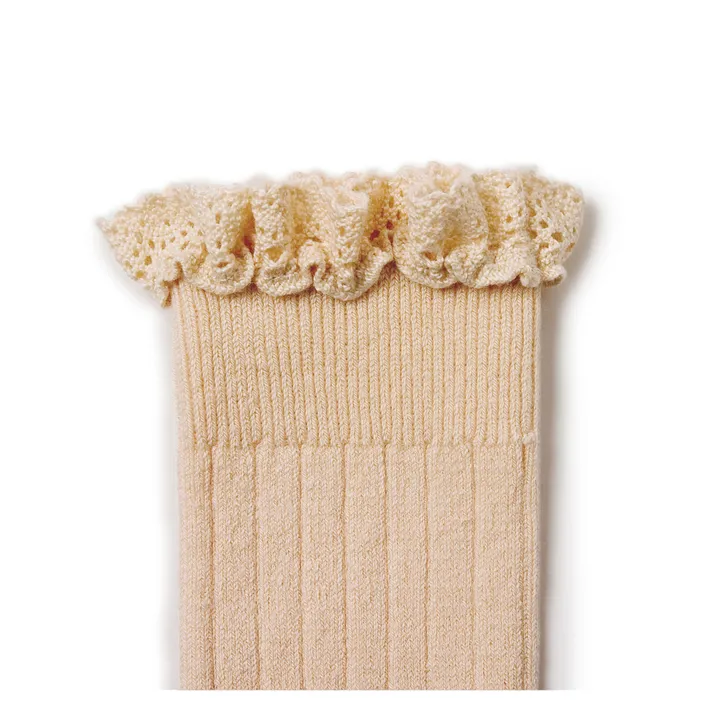 Collégien Chaussettes Joséphine | Rose poudré