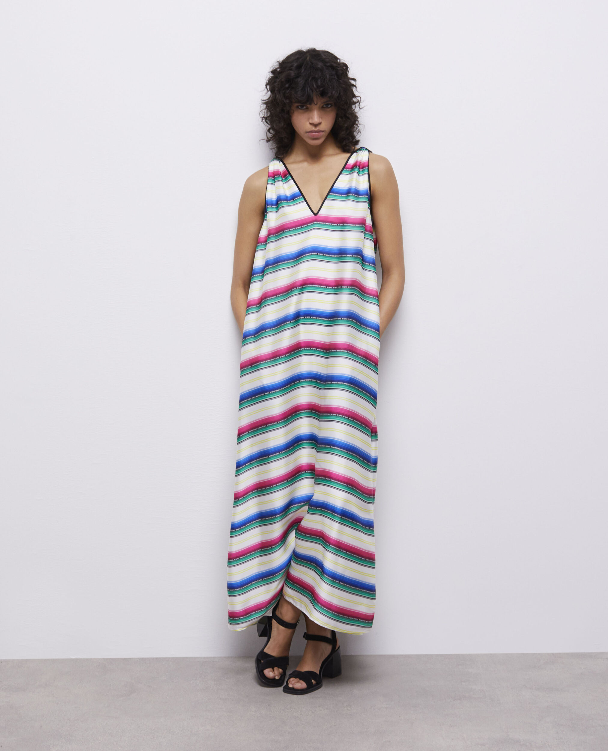 Robe longue imprimée