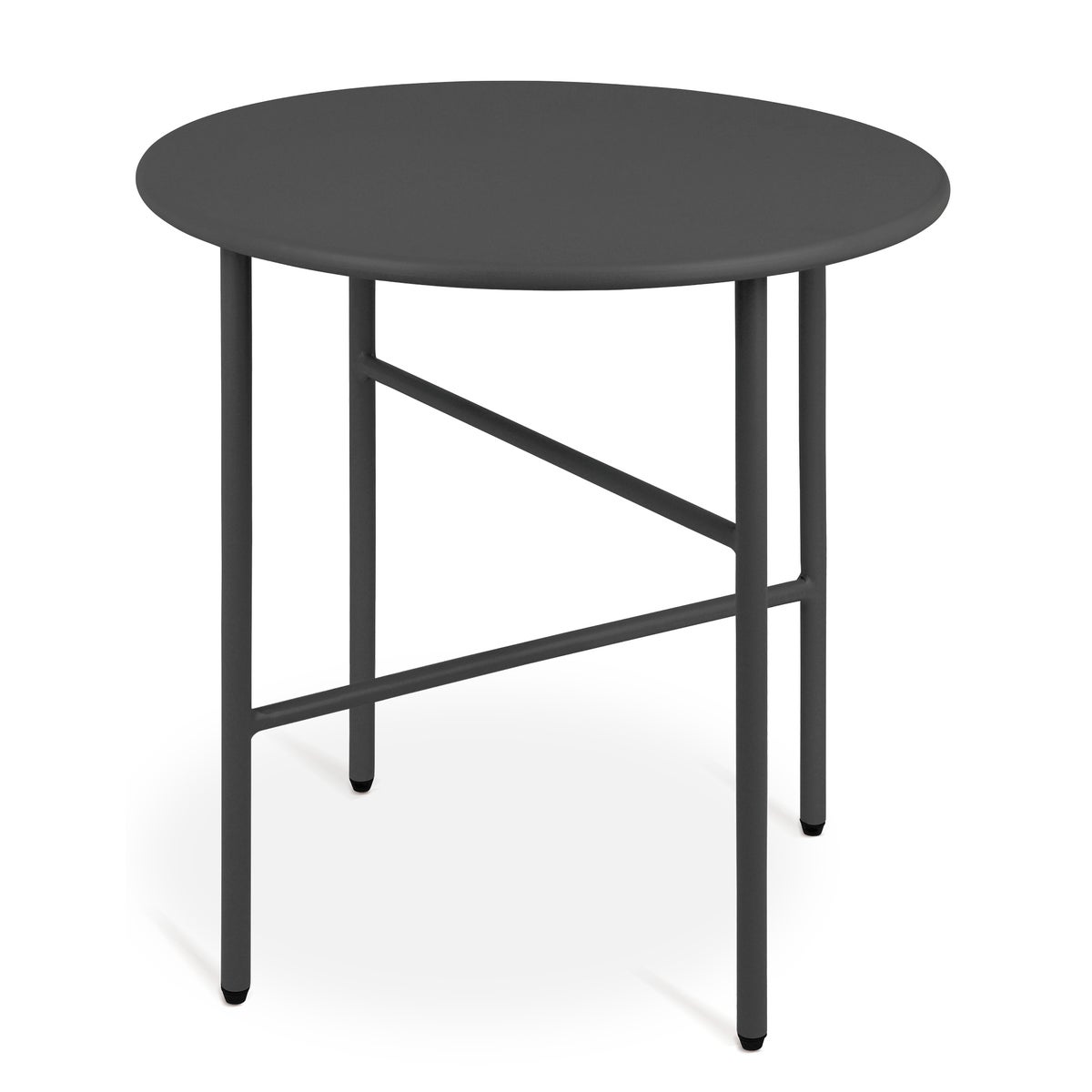 Beautissu Finn bijzettafel Ø 53x36cm zwart metaal