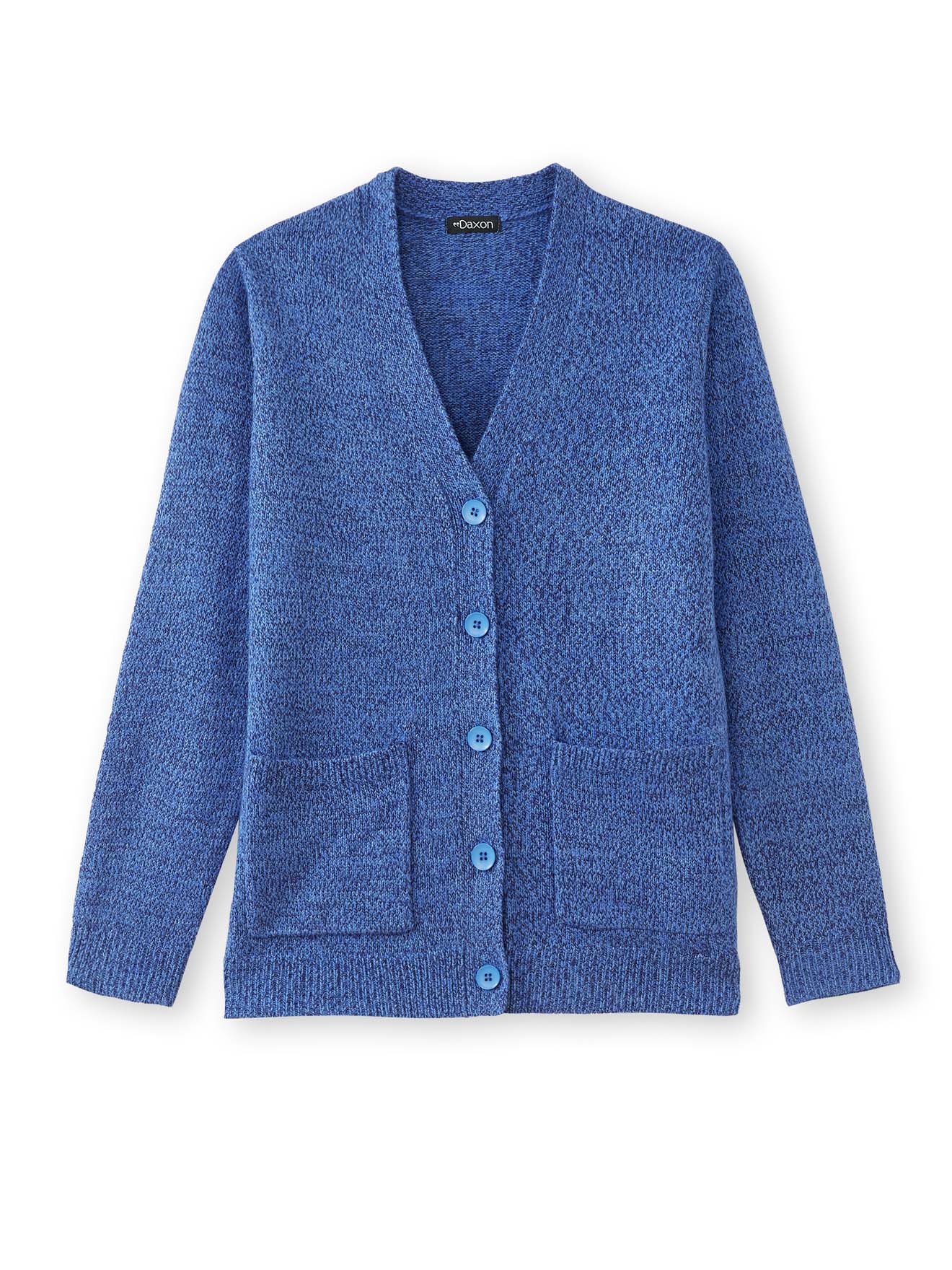 Gilet classique en maille chinée