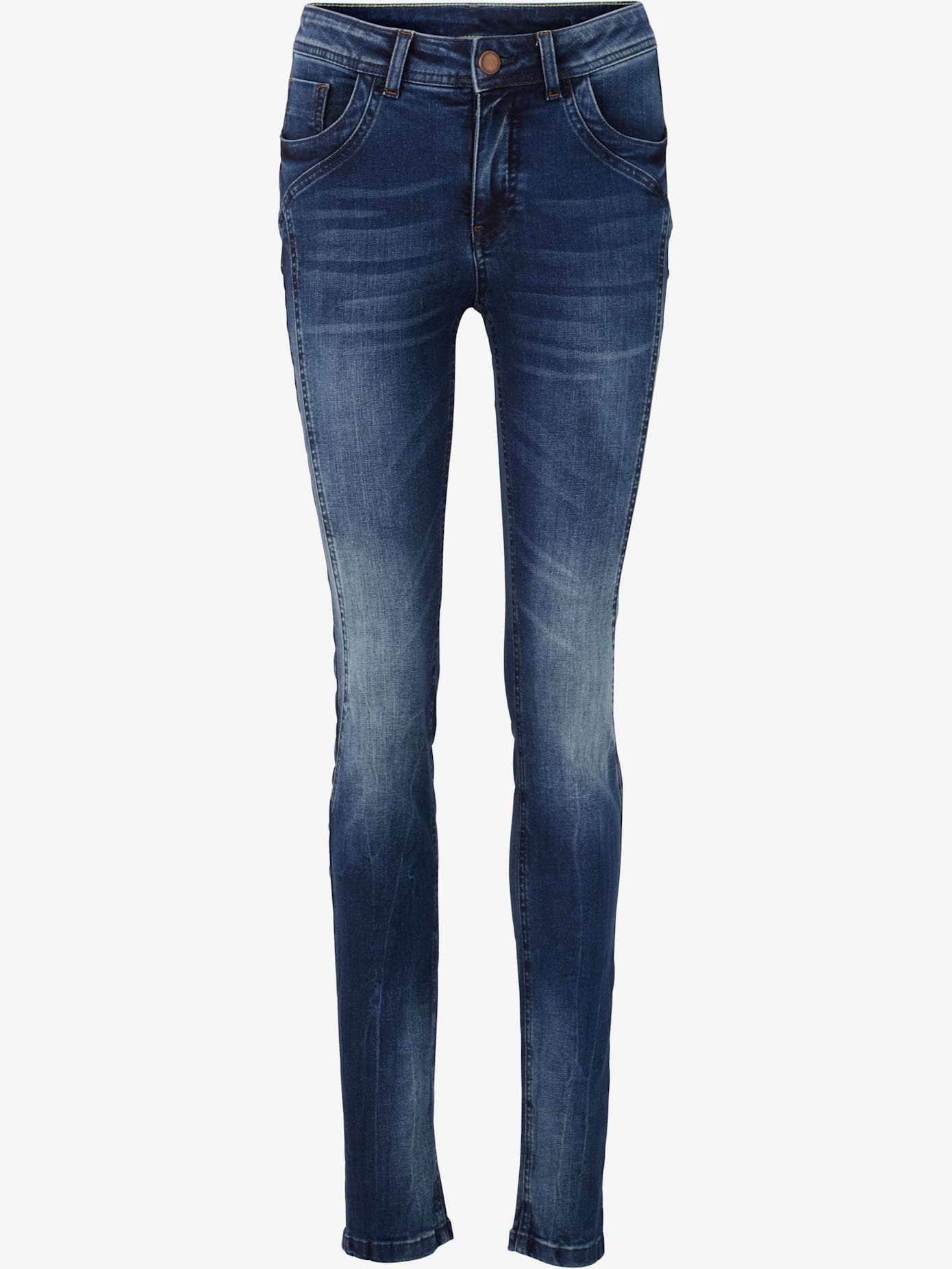 Jeans effet ventre plat coupe skinny tendance