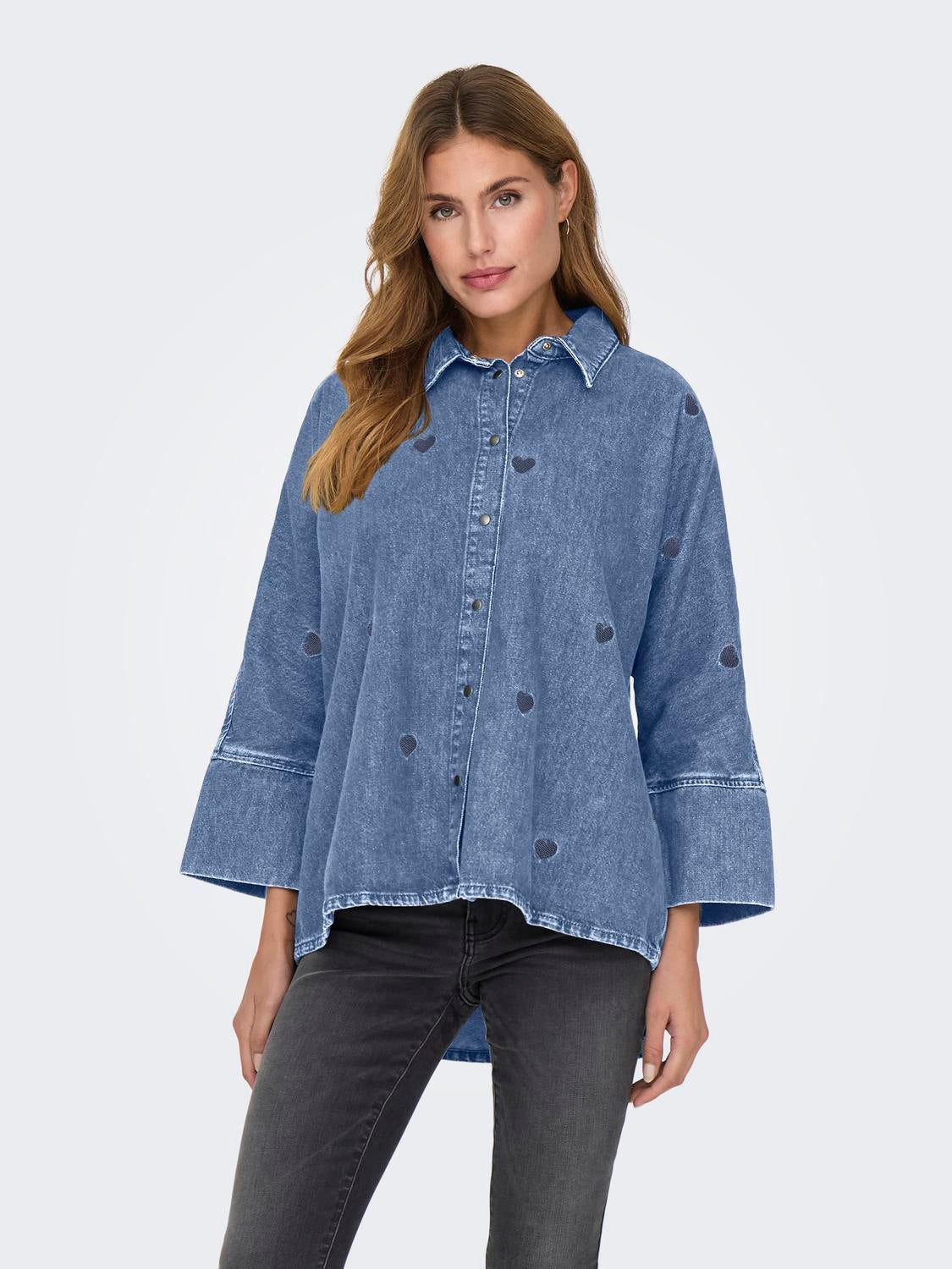 ONLGRACE Jeanshemd Medium Blue Denim