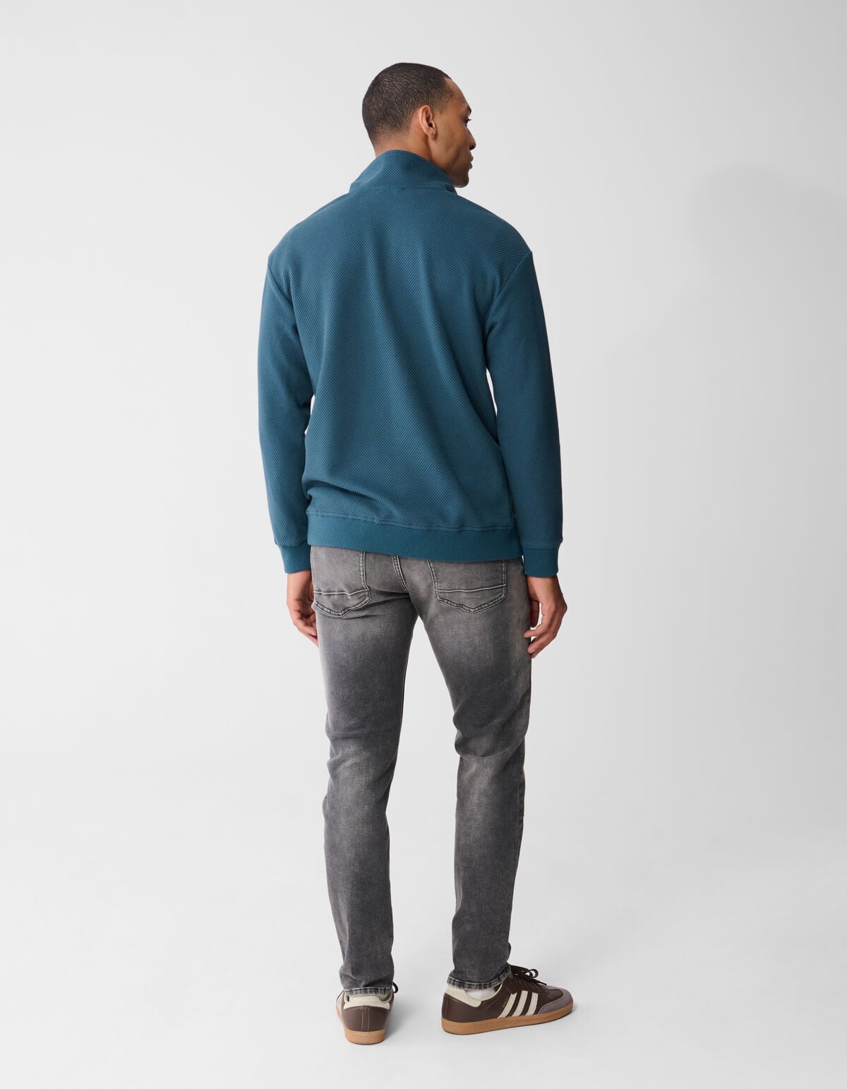 Slim Fit Jog Jeans Grijs L32