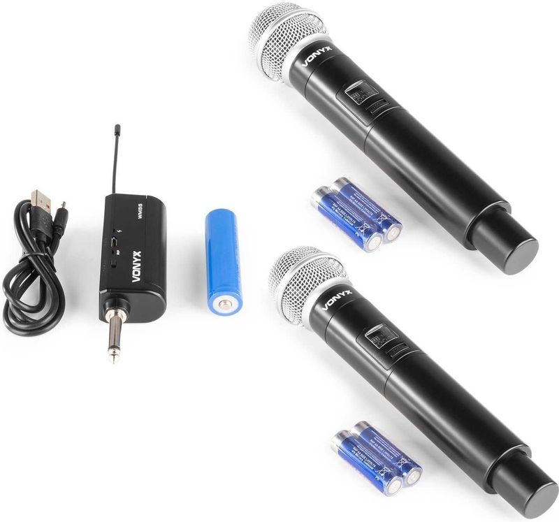 Vonyx WM552 Draadloze Microfoon Set - 2 Microfoons - JBL Compatibel
