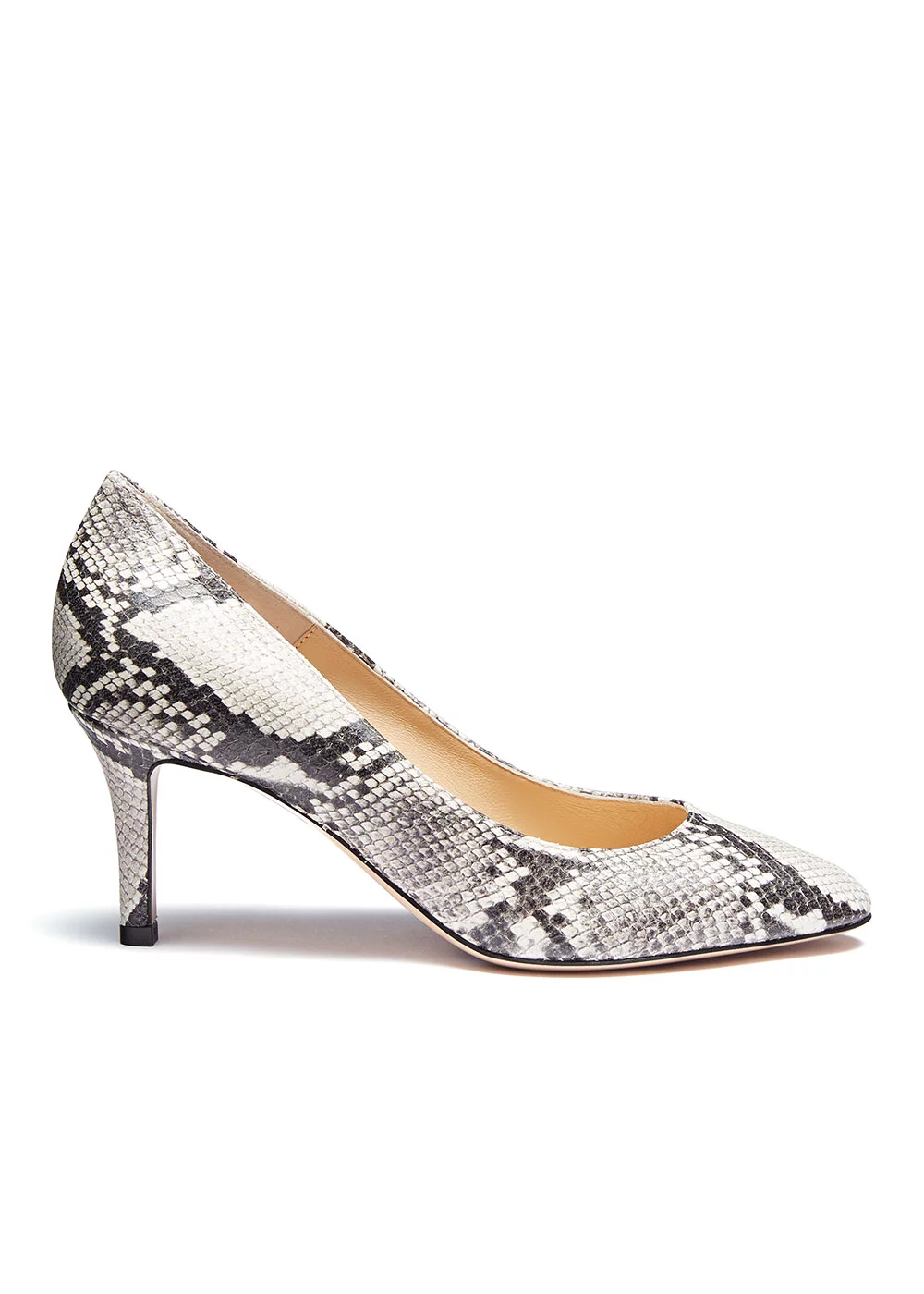 ESCARPIN PYTHON NATUREL TALON 7 CM