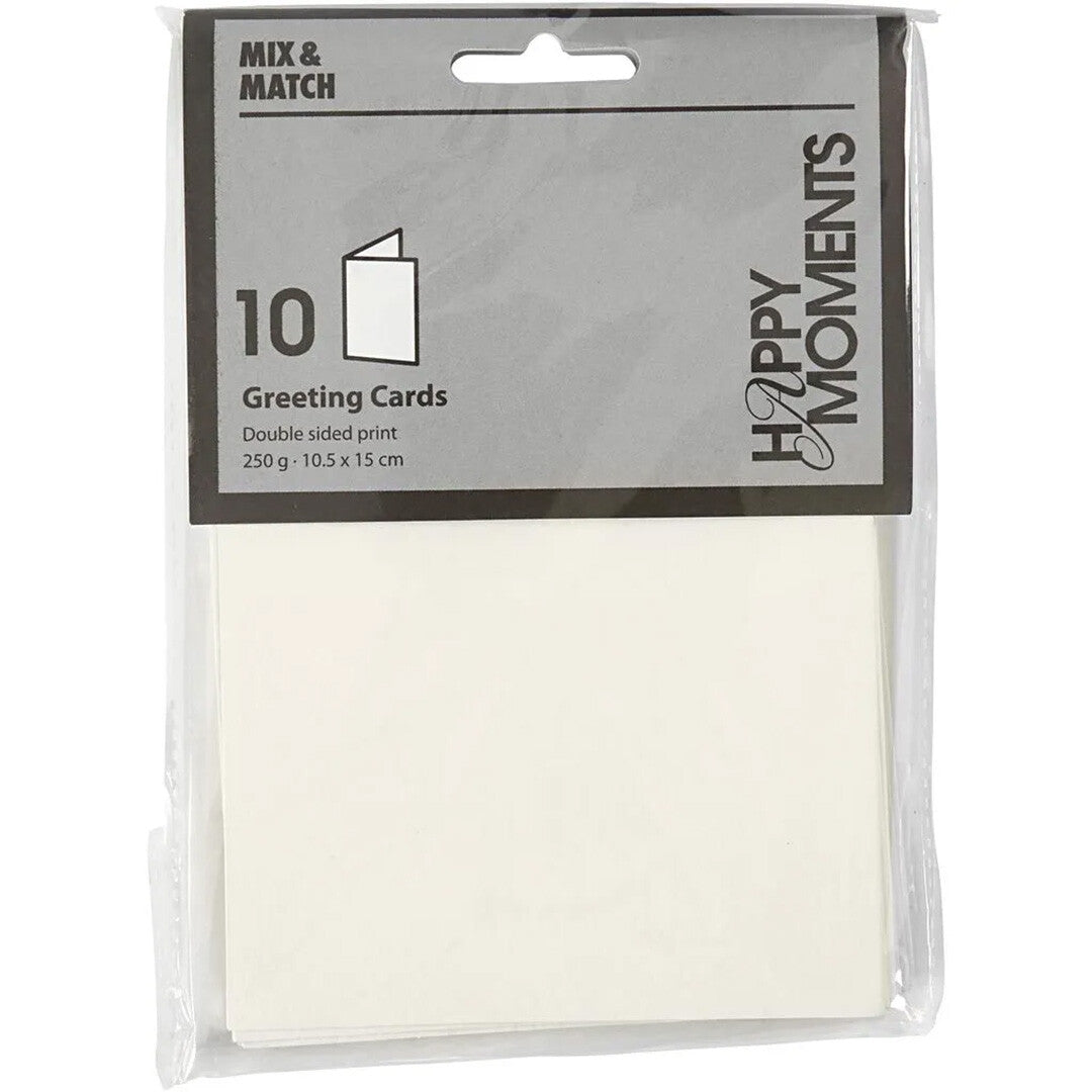 Creativ company kaarten off-white - 10,5x15 cm - 10st