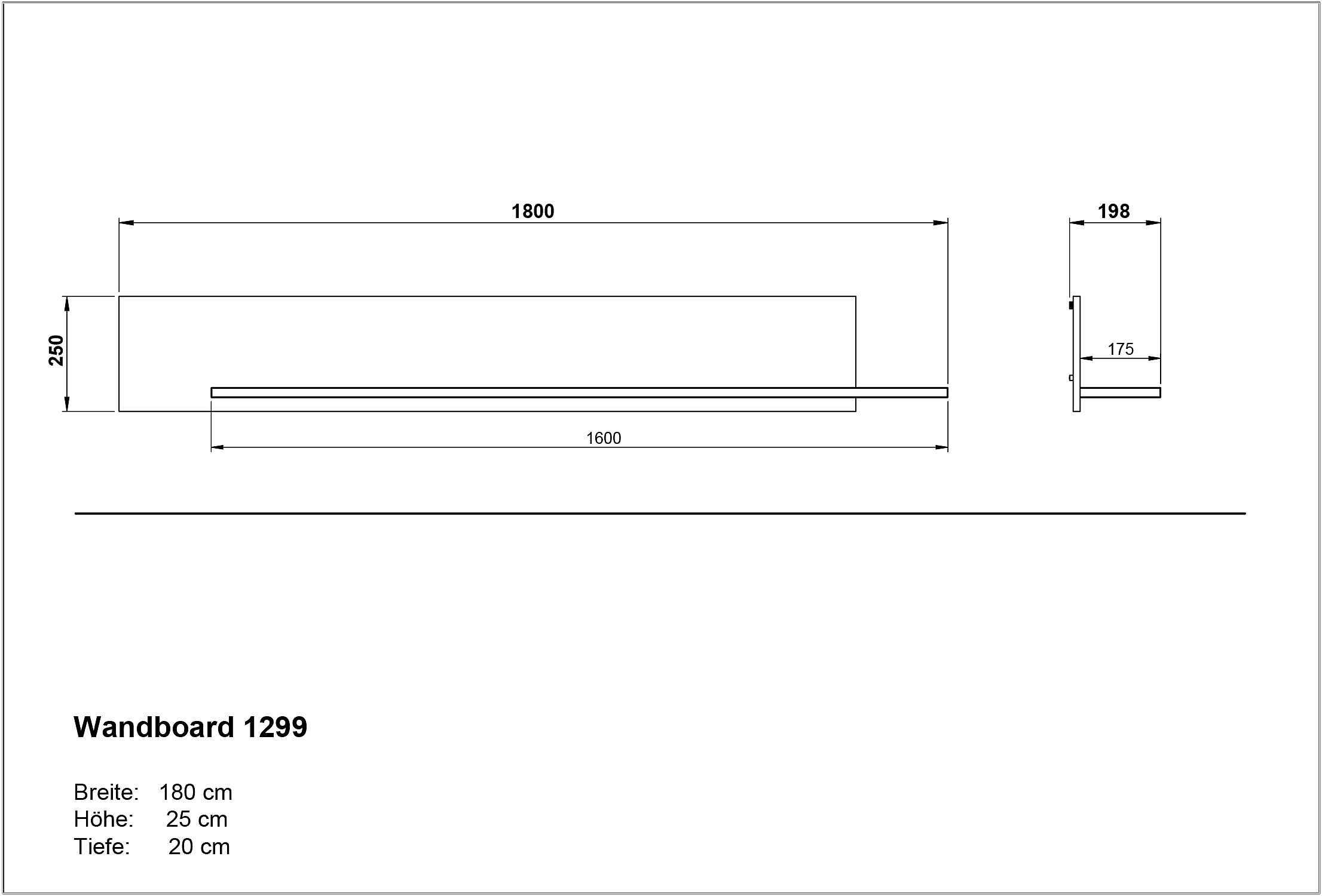 Wandboard CANTORIA