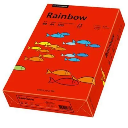 Rainbow Multifunktionspapier, DIN A4, 80 g/qm, intensivrot, 500 Blatt