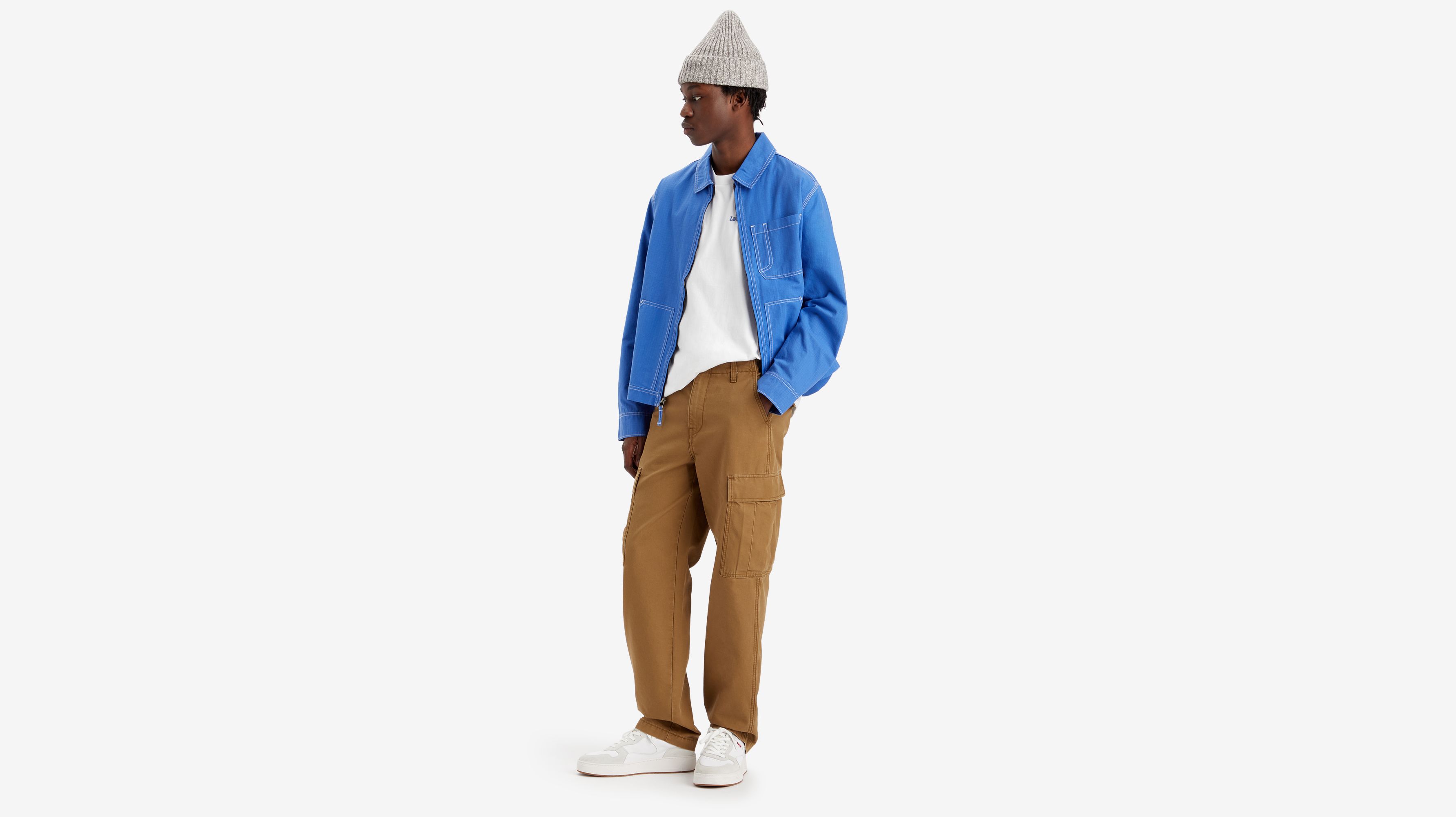 Pantalon XX Cargo Straight - Cougar Canvas - Marron