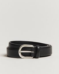 Anderson's Grained Leather Belt 2,5 cm Black