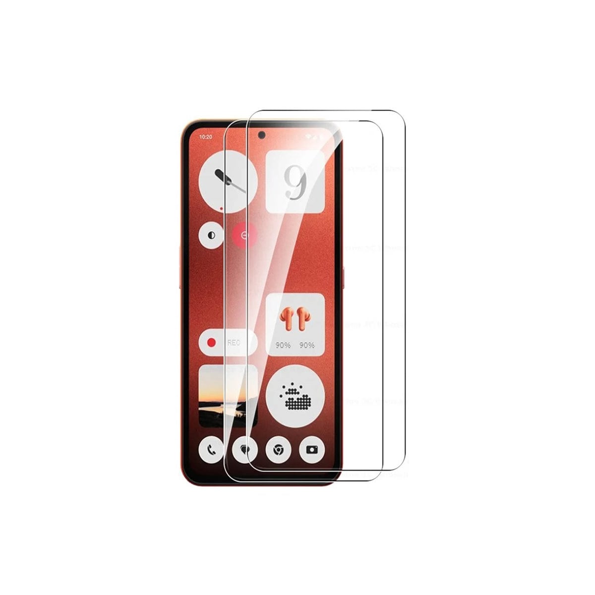 2-pak Herdet glass skjermbeskytter Nothing CMF Phone 1