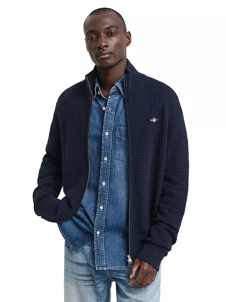 GANT Strickjacke  dunkelblau